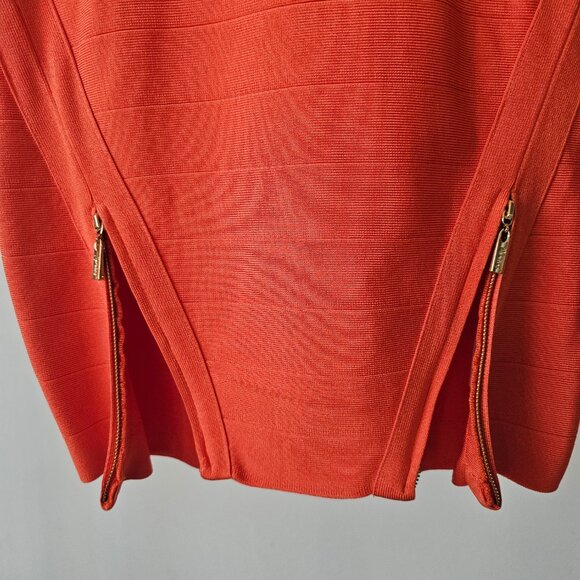 Guess by Marciano Burnt Orange Bandage dress w/Straps - Picture 8 of 8